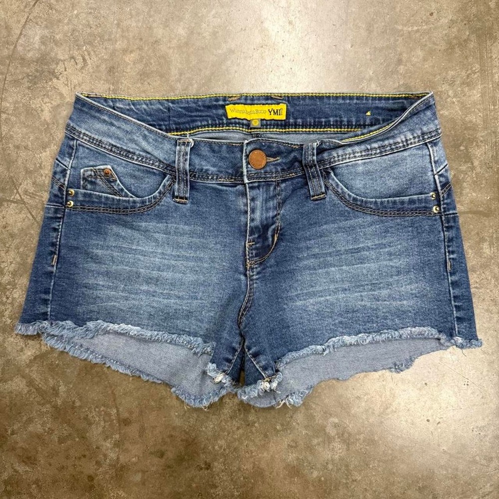 Y2K YMI Distressed Micro Shorts Size 28